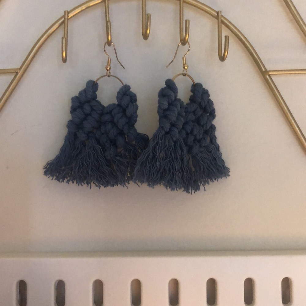 Cute & Funky Jean blue earrings